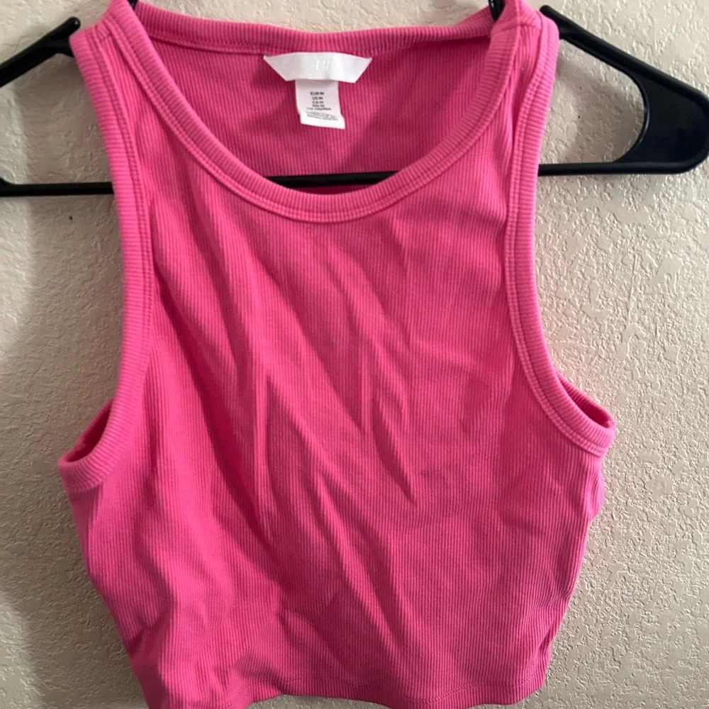 H&M Pink Ribbed Tank Top - Picture 2 of 4